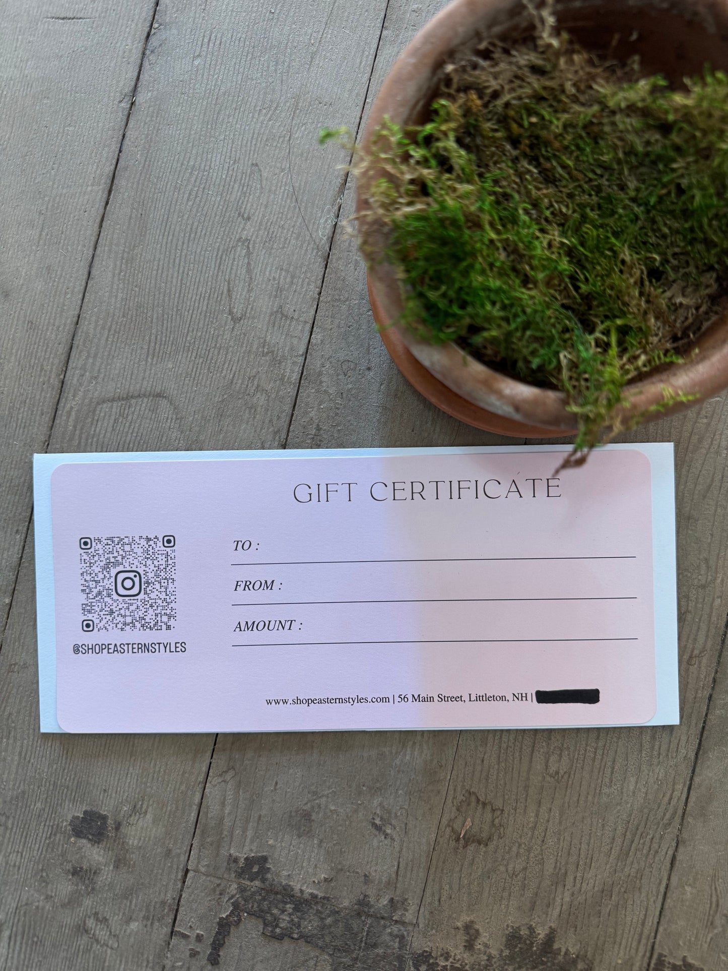 Eastern Styles Gift Card