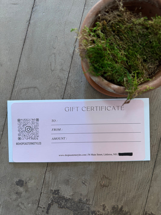 Eastern Styles Gift Card