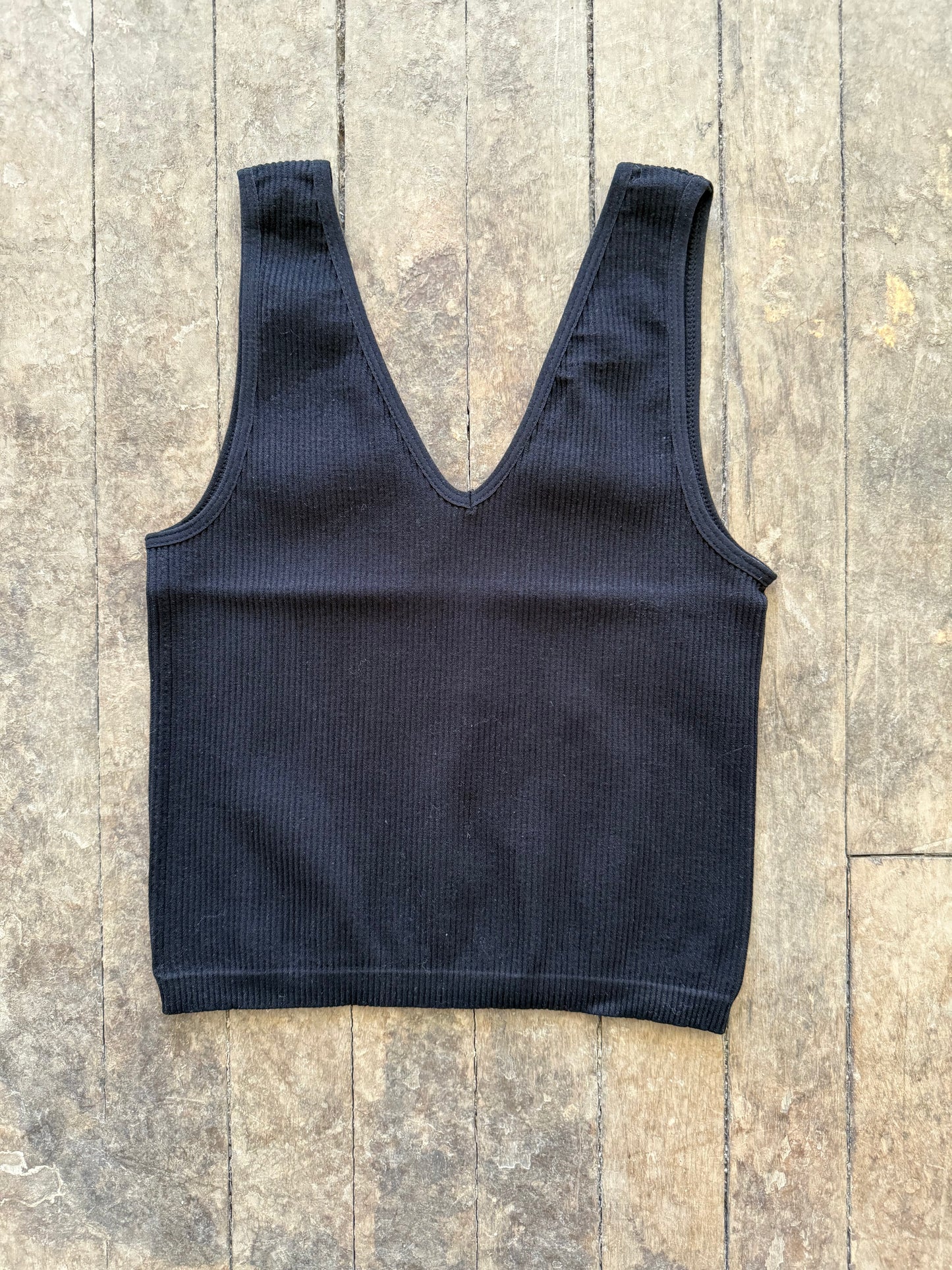 Active Basic Ribbed Brami | Black