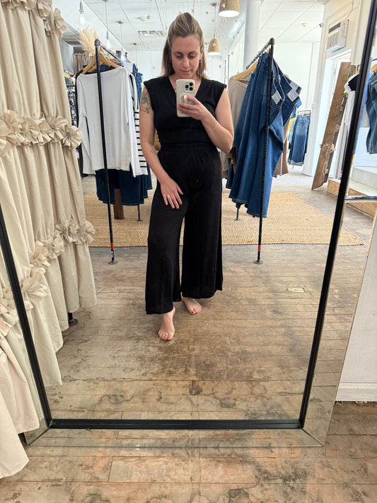 42 Pops Wide Leg Pants | Black