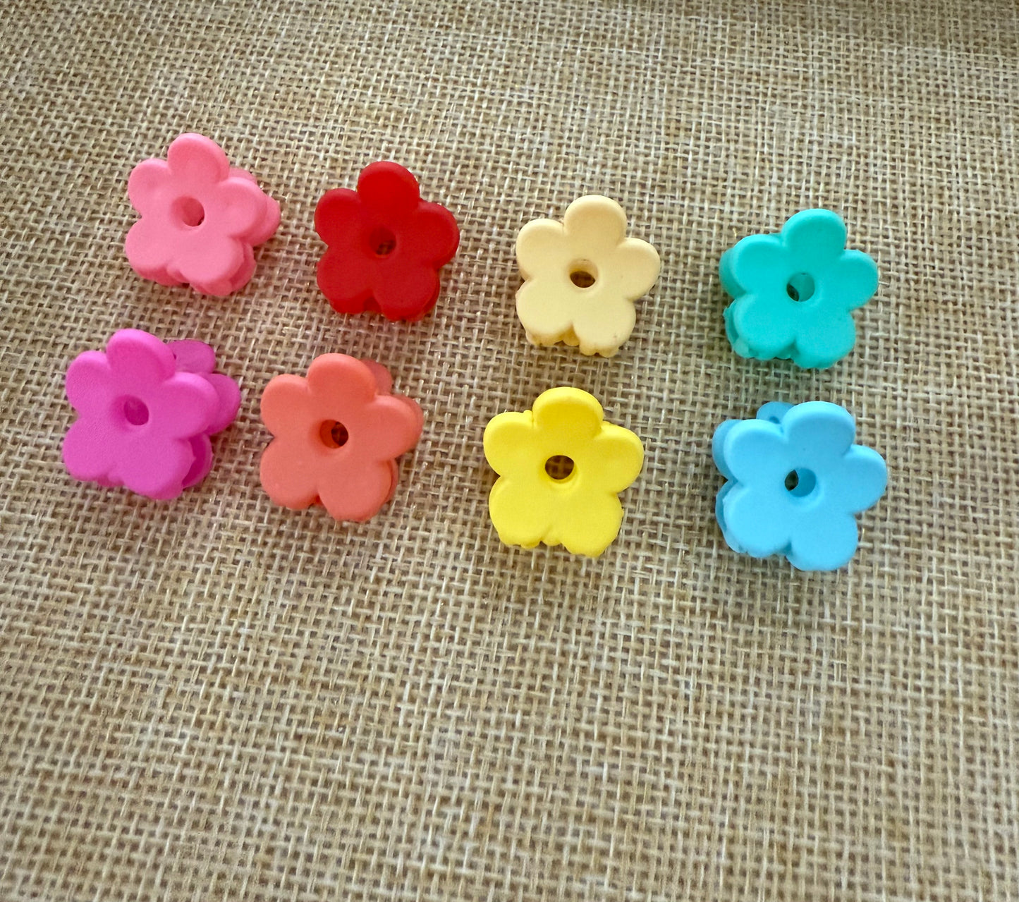 Tiny Flower Hair Clips