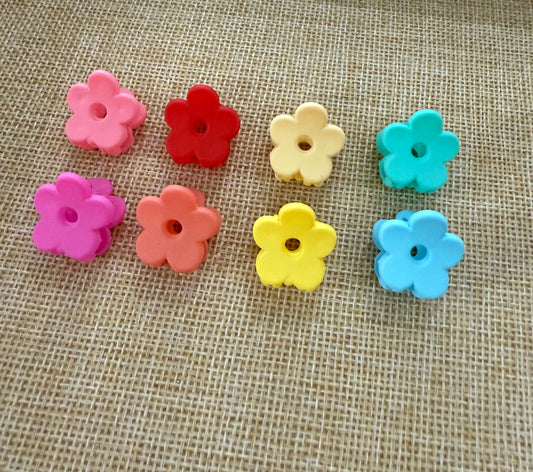 Tiny Flower Hair Clips