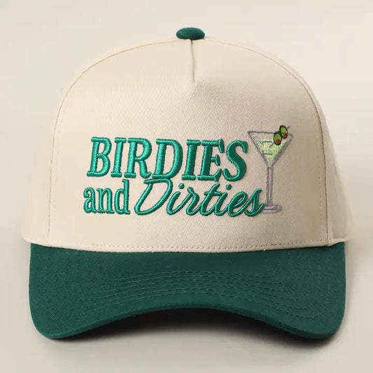Birdies and Dirties 3D Embroidered Two-Tone Trucker Hat | Dk. Green