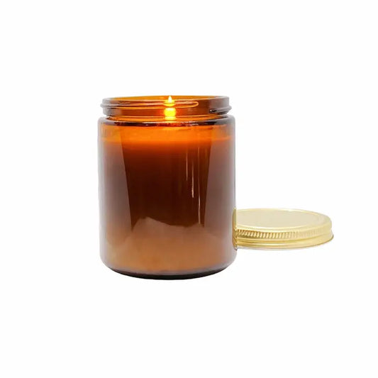 Hello Pumpkin 8oz Amber Candle