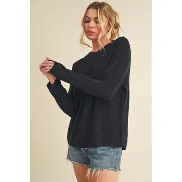 Rayla Knit Sweater | Black
