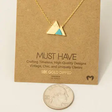 Stone Mountain Pendant Necklace | Turquois