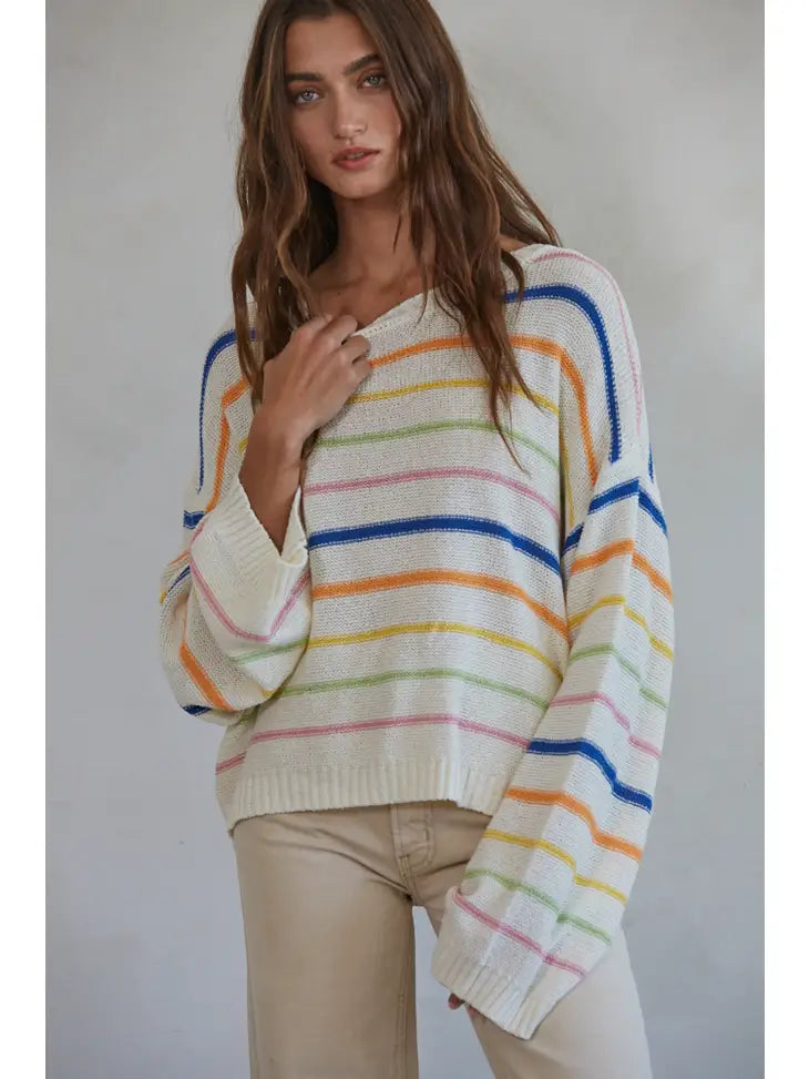 By Together Maggie Striped Pullover