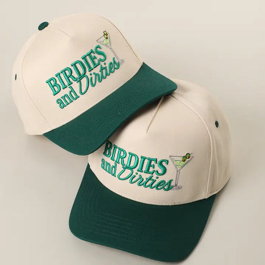 Birdies and Dirties 3D Embroidered Two-Tone Trucker Hat | Dk. Green