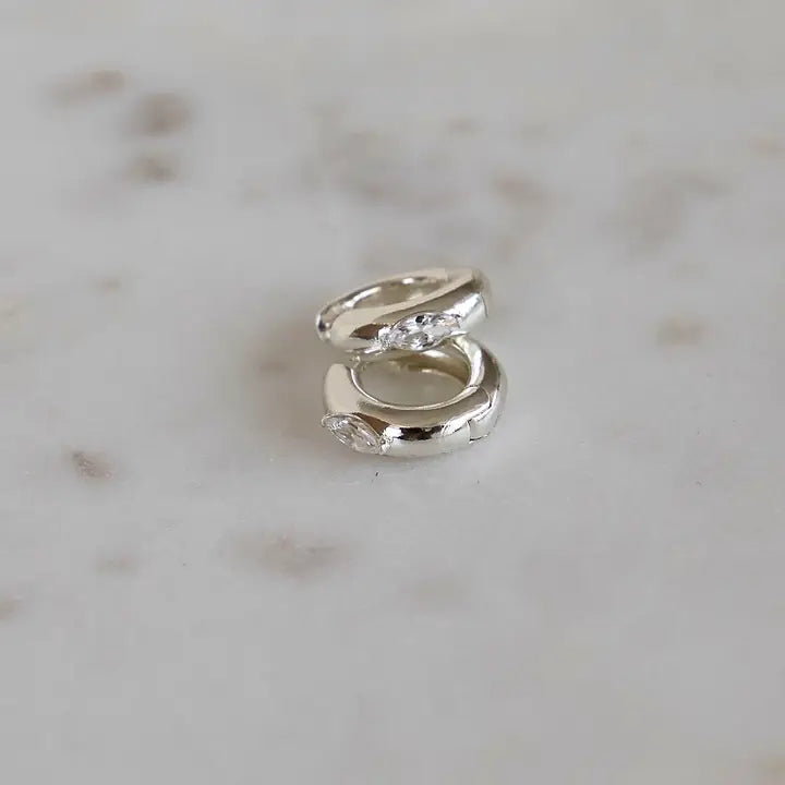 Aurum Hoops | Silver
