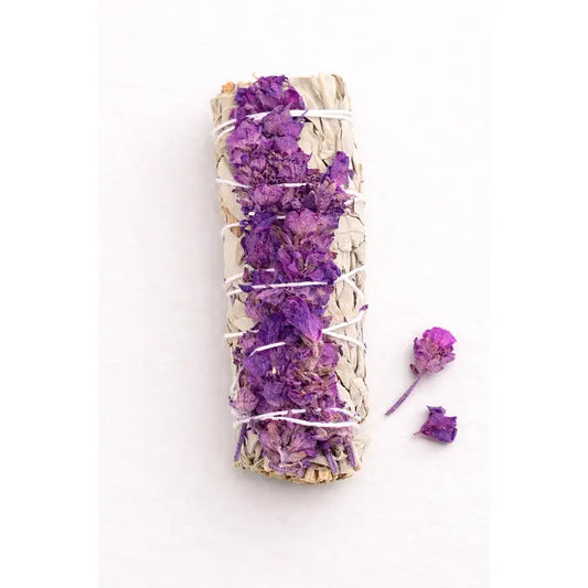 White Sage And Dried Lavender Smudge Sticks