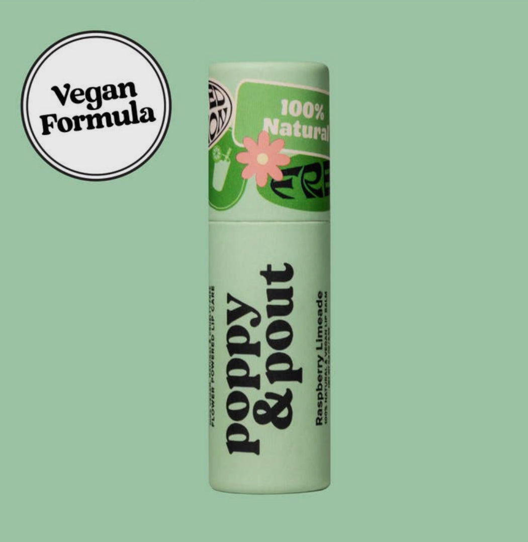 Poppy & Pout Lip Balm Raspberry Limeade