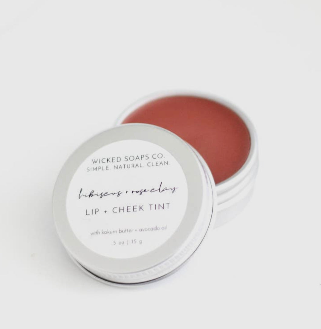 Wicked Soaps Co. Hibiscus & Rose Clay Lip Tint
