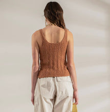 Load image into Gallery viewer, Blu Pepper Button Down Knit Tank
