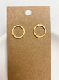 Circle Studs|Gold